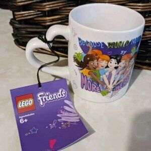 NEW Lego Because The World Needs More Friends Coffee Cup Mugs 9 Ozs 110